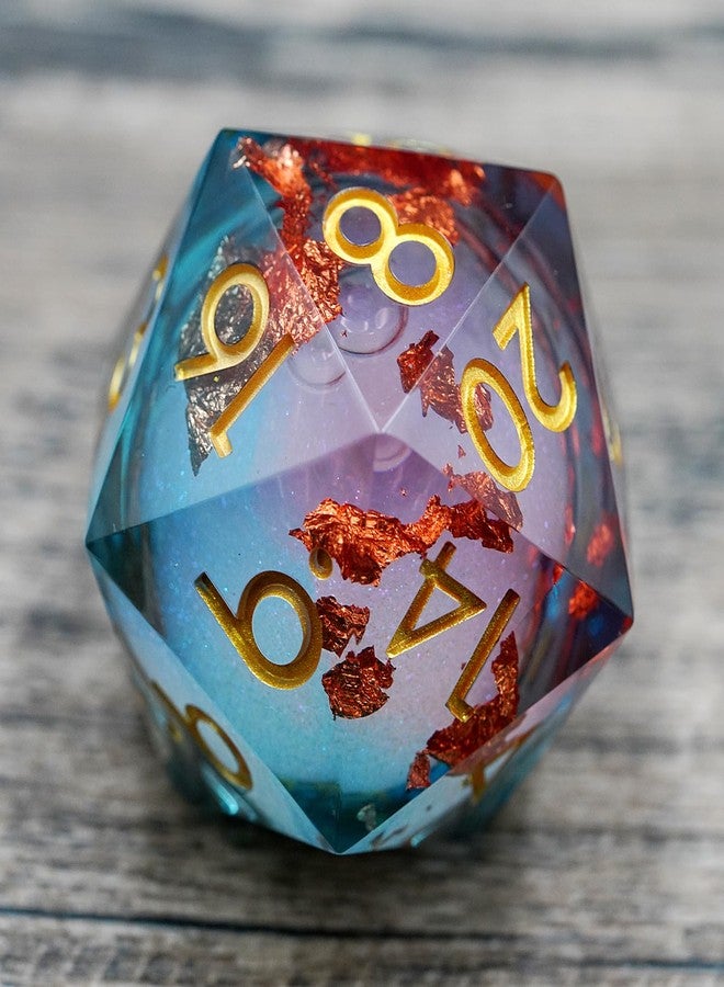 Maywin Dungeons and Dragons DND Dice D20, Liquid Core Dice Set D&D 33MM Oversized D20 Single Sharp Edge Resin dice with Gift Case, Polyhedral Dice for Role Playing Game - Image 3